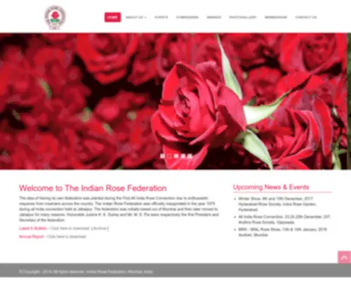 Indianrosefederation.com(The India Rose Federation) Screenshot