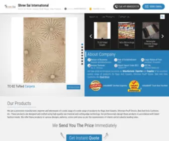 Indianrugs.co.in(Shree Sai International) Screenshot