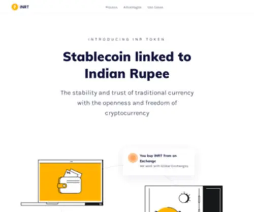 Indianrupeetoken.com(INRT Stablecoin) Screenshot