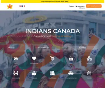 Indianscanada.com(Indians Canada) Screenshot