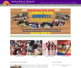 Indianschoolraigarh.in(Indian School Raigarh) Screenshot