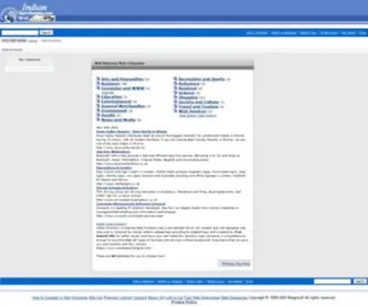 Indiansearchengine.com(Indian Search Engine & Web Directory) Screenshot