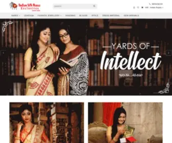 Indiansilkhouse.com(Indian Silk House Exclusives) Screenshot