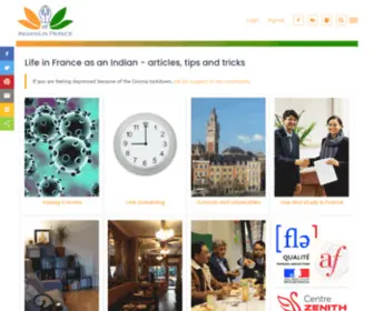 Indiansinfrance.com(INDIANS IN FRANCE) Screenshot