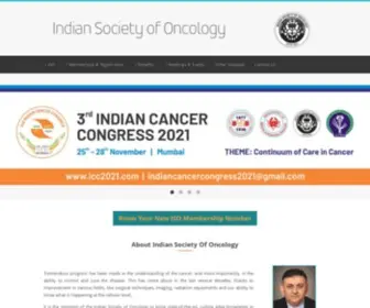 Indiansocietyofoncology.com(Indian Society of Oncology) Screenshot