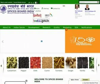 Indianspices.com(Spices Board) Screenshot