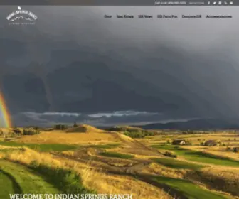 Indianspringsmontana.com(Indian Springs Ranch) Screenshot