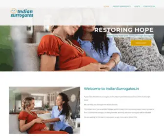 Indiansurrogates.in(Information and advice on Surrogacy in India) Screenshot