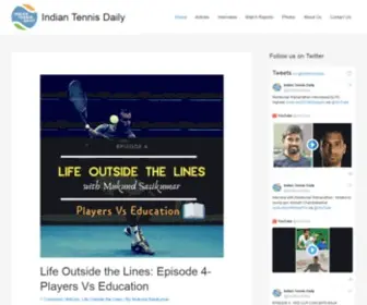 Indiantennisdaily.com(Indian Tennis Daily) Screenshot