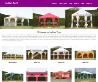 Indiantent.com(Indian Tent) Screenshot