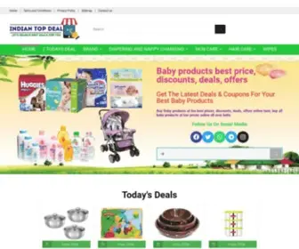 Indiantopdeal.in(Baby products best price discounts deals offers) Screenshot