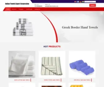 Indiantowels.in(Indian Towels Export Corporation) Screenshot