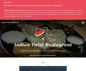 Indiantwistrestaurant.com.au(Order Online for Takeaway / Delivery or Book a Table. Here at Indian Twist Restaurant) Screenshot