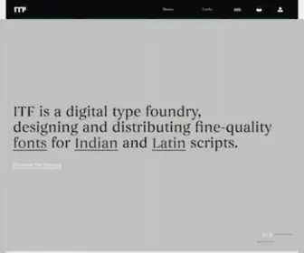 Indiantypefoundry.com(Indian Type Foundry) Screenshot
