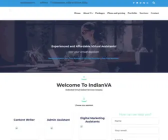 Indianva.com(Virtual Assistant Services Company) Screenshot