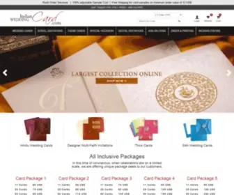 Indianweddingcard.com(Exclusive & Large collection of Indian Wedding Cards & Scroll Invitations) Screenshot