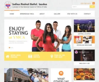 Indianymca.org(The YMCA Indian Student Hostel in London. Great value short and long) Screenshot