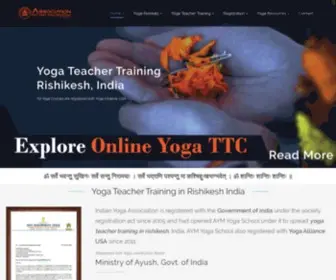 Indianyogaassociation.com(Best Yoga Teacher Training in Rishikesh India) Screenshot