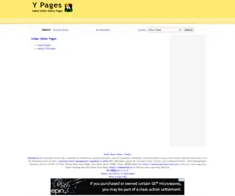Indianypages.in(Indian Yellow Pages) Screenshot