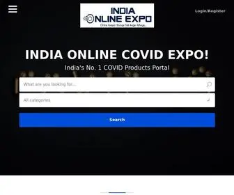 Indiaonlinecovidexpo.com(India Online Covid Expo) Screenshot