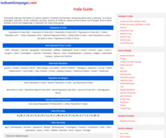 Indiaonlinepages.com(India Guide) Screenshot
