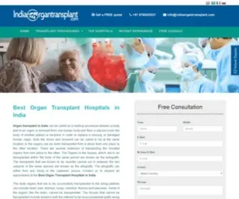 Indiaorgantransplant.com(Best Organ Transplant Hospital in India) Screenshot