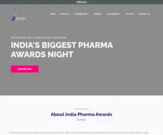 Indiapharmaawards.com(The 8th Edition of India’s Biggest Pharma Awards) Screenshot