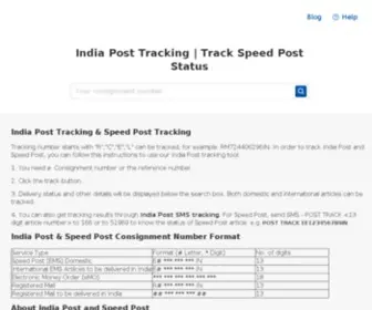 Indiaposttracking.com(India Post Tracking) Screenshot