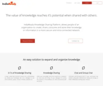 Indiareads.com(Knowledge Sharing & Management Platform) Screenshot
