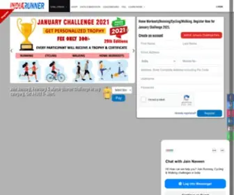 Indiarunner.com(Fitness Challenge) Screenshot