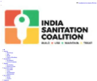 Indiasanitationcoalition.org(India Sanitation Coalition) Screenshot