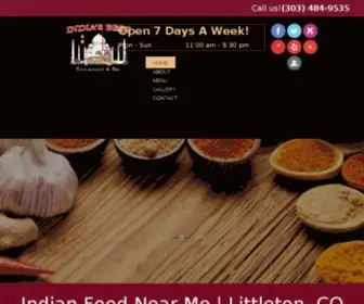 Indiasbestrestaurant.com(Best indian food) Screenshot