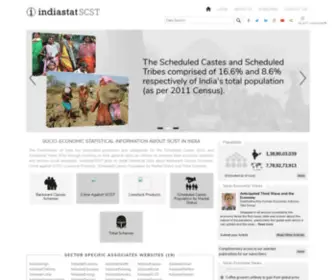 Indiascststat.com(Statistical Data Information Backward/SCST Class) Screenshot