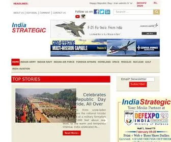 Indiastrategic.in(The authoritative monthly on Defence and Strategic Affairs) Screenshot