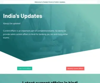 Indiasupdates.com(India’s Updates) Screenshot