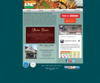 Indiasweetsandspices.us(India Sweets & Spices) Screenshot