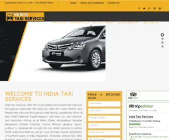 Indiataxiservices.com(India Taxi Services) Screenshot