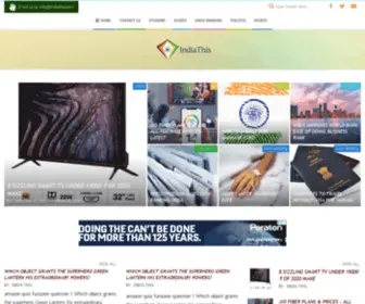 Indiathis.com(Indian Facts) Screenshot