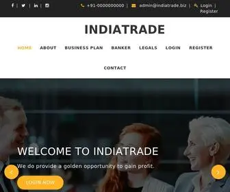 Indiatrade.biz(INDIATRADE) Screenshot