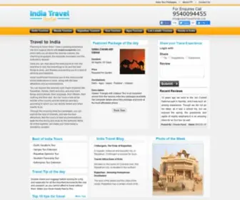 Indiatravelportal.com(Travel to India) Screenshot