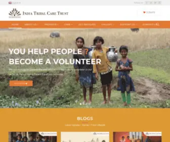 Indiatribalcare.org(India Tribal Care Trust) Screenshot