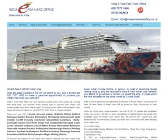 Indiavisaheadoffice.co.uk(India visa) Screenshot