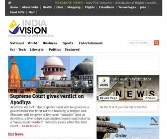 Indiavision.com(India News and Information Portal) Screenshot