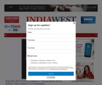 Indiawest.com(Best Indian Newspaper in Print & Online) Screenshot