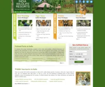 Indiawildliferesorts.com(India Wildlife Resorts) Screenshot