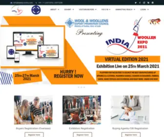 Indiawoollenexpo.com(India Woollen Expo) Screenshot