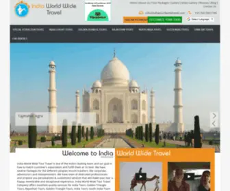 Indiaworldwidetravel.com(India World Wide Travel) Screenshot