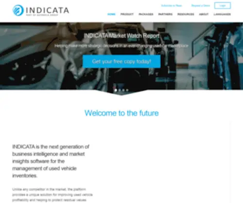 Indicata.co.uk(The INDICATA platform turns data) Screenshot