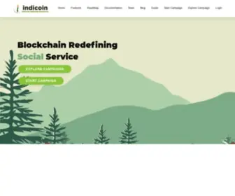 Indicoin.org.in(Blockchain Redefining Social Service) Screenshot