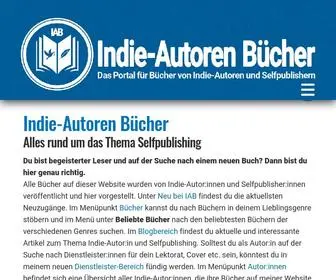 Indie-Autoren-Buecher.de(Alles rund um das Thema Selfpublishing) Screenshot